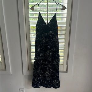 Urban Outfitters Navy Velvet Starry Night Dress